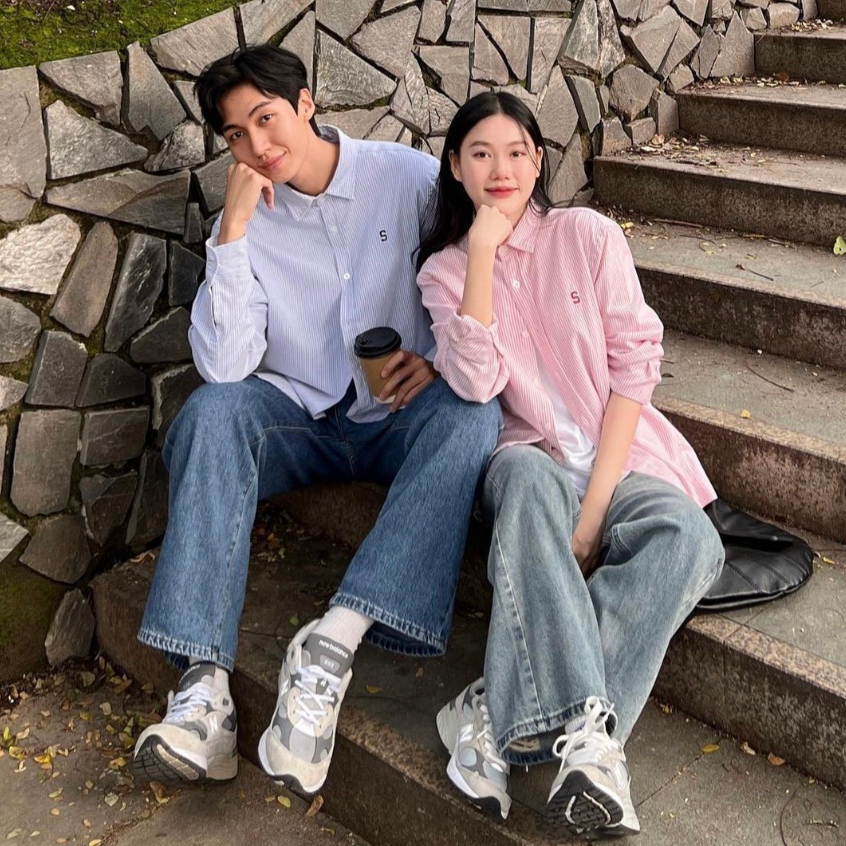 Áo Sơ Mi Kẻ Nam Nữ Unisex Thêu Chữ S, Áo Sơ Mi Tay Dài Form Rộng Đẹp Phong Cách Hàn Quốc | BigBuy360 - bigbuy360.vn