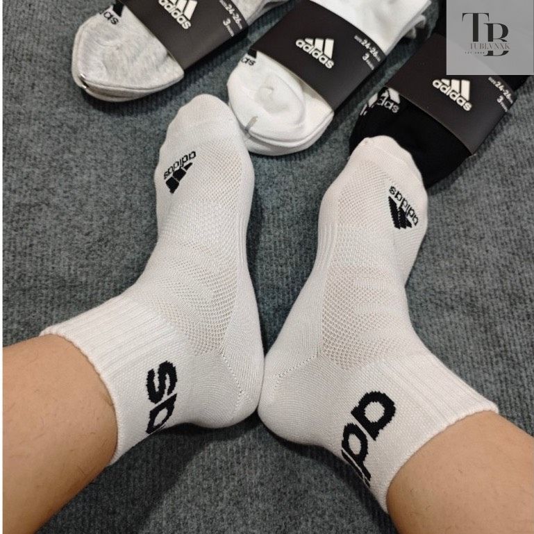 Tất vớ thể thao nam nữ Adidas cổ trung - Hàng Xuất Nhật