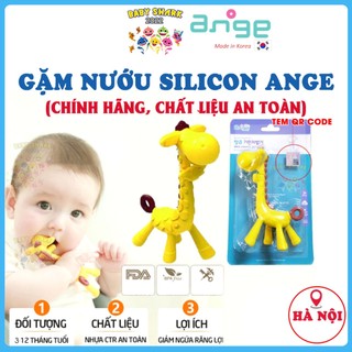Gặm nướu cho bé silicon hình hươu cao cổ Siêu Mềm Ange Hàn Quốc cho bé từ 3 tháng tuổi