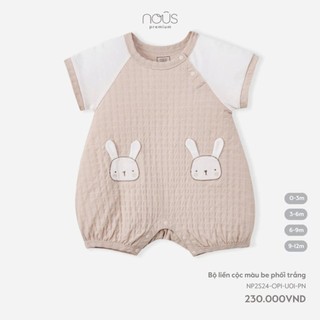 Body/ Bộ liền cộc Nous họa tiết xinh xắn cho bé 0-9M