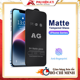 Cường lực Iphone 15 pro max 14 pro max 13 pro max 12 pro max 11 pro max xs max 7 plus 8 plus 15 plus chống vân tay  [AG]