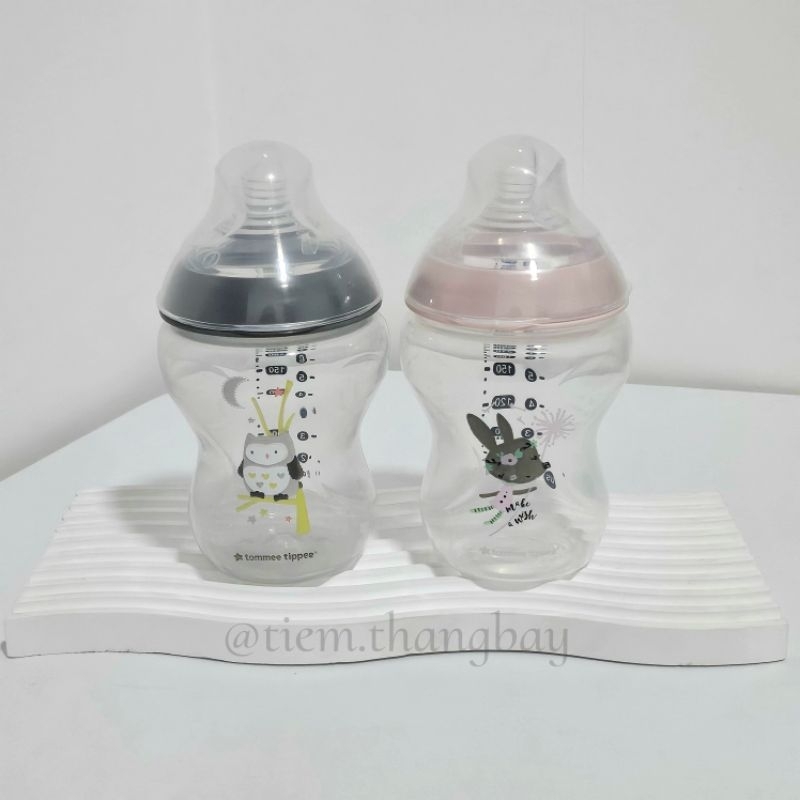 (NÚM ÂU) (TÁCH SET NO BOX) BÌNH SỮA TOMMEE TIPPEE 260ml