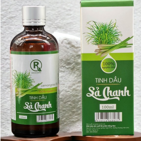 Tinh dầu sả chanh Hồng Tâm 100ml  Khử mùi, xông phòng, đuổi côn trùng, giảm Stress