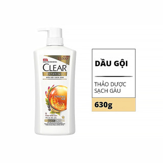 Clear sạch gàu hoa anh đào 340g dầu gội clear sạch gàu thảo dược strong me 630g