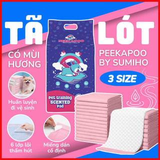 Tã lót vệ sinh cho chó Peekapoo (có mùi hương hỗ trợ khử mùi) tả lót chuồng phụ kiện cho chó mèo
