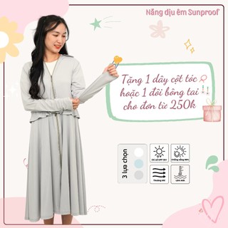 Áo khoác chống nắng chống tia UV UPF 50+ toàn thân dáng dài cao cấp