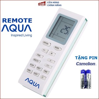 Điều Khiển Điều Hòa AQUA zin mới loại đẹp [TẶNG PIN CHỐNG CHẢY NƯỚC]