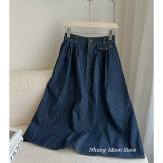 CHÂN VÁY JEAN XOÈ DÀI – CV BÒ HÀNG QCCC