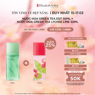 COMBO 2 Nước hoa Nữ Elizabeth Arden Green Tea + Lychee Lime EDT 50ml