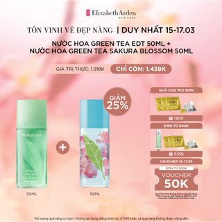 COMBO 2 Nước hoa Nữ Elizabeth Arden Green Tea + Sakura Blossom EDT 50ml