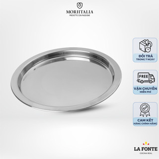 Khay inox oval LA FONTE cao cấp không gỉ sét siêu bền Moriitalia 20101
