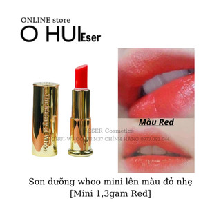 Tách Set_Son dưỡng whoo mini tách set lên màu đỏ nhẹ _ESER cosmetics❤