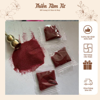 Cát chu sa , bột chu sa phong thủy trấn trạch, Tẩy uế, trừ tà tinh khiết không tạp chất