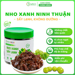 Nho Khô Xanh Ninh Thuận, Nho Sấy Khô Không Đường Sấy Lạnh Rangfarm