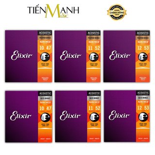 [Chính Hãng] Dây Đàn Guitar Acoustic Elixir 16002, 16027, 16052, 11002, 11027, 11052 - Phosphor Bronze cỡ 10, 11, 12