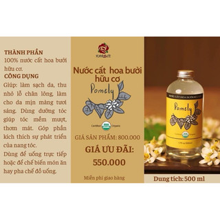 Nước cất hoa bưởi hữu cơ karose 500ml