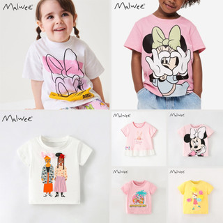 BST áo thun cotton bé gái Malwee, Little Maven mẫu mới hè 2024 thời trang trẻ em từ 2-7 tuổi H03