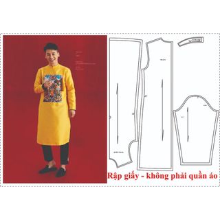 Rập giấy A0 mã Ad36 - rập áo dài nam (BẢN VẼ)