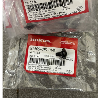 ốc 5 ly tất cả xe số hàng chính hãng 91509GE2760 (A12)