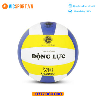 Quả bóng chuyền động lực dl 220c banh chuyền da pu banh size 5 - vicsport