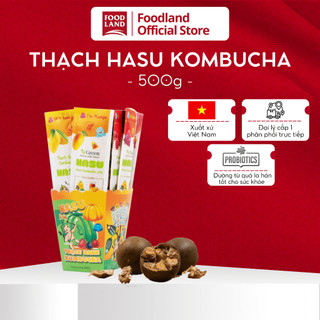Thạch Xanh Kombucha Hasu - 100% Kombucha, Đường Từ Quả La Hán -Túi 500G - Foodland