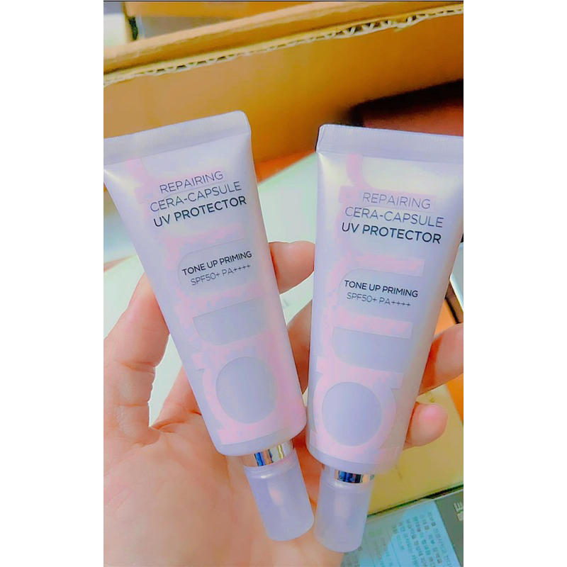 [ Tách sét full 40ml Tone Up] Kem Chống Nắng 𝐏𝐑𝐈𝐌𝐄𝐑𝐀 𝐑𝐄𝐏𝐀𝐈𝐑𝐈𝐍𝐆 𝐂𝐄𝐑𝐀- 𝐂𝐀𝐏𝐒𝐔𝐋𝐄 𝐔𝐕 𝐏𝐑𝐎𝐓𝐄𝐂𝐓𝐎𝐑 𝐓𝐎𝐍𝐄 𝐔𝐏 𝐏𝐑𝐈𝐌𝐈𝐍𝐆
