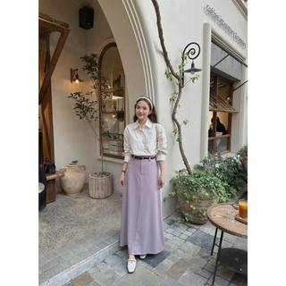 Chân váy xoè trơn đỉa to kèm belt cv-298803