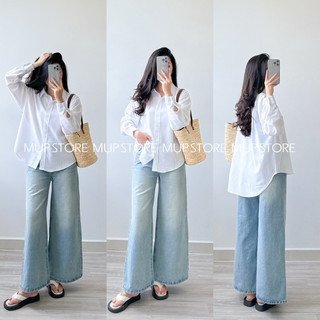Quần Jeans Ống Suông Basic Đi Làm Đi Học Mụp Store