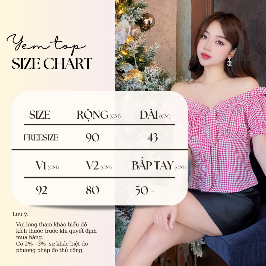 YU CHERRY | Áo thiết kế nữ tay bồng có thắt nơ Lanesra Bow Top YA472