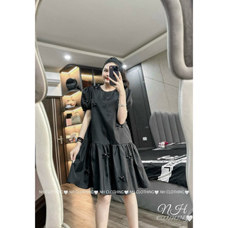 Váy suông đuôi cá đính nơ đá