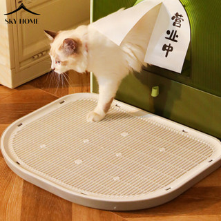 Thảm lót chuồng mèo lọc nhiều lớp có thể tái sử dụng, thảm hứng cát mèo chống tràn chất liệu dày dặn - sky home