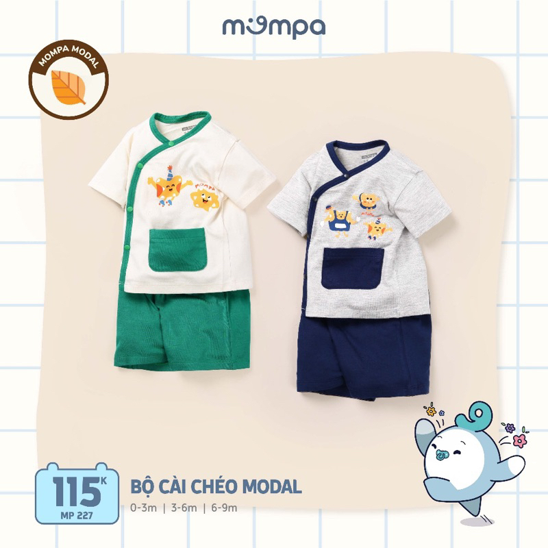 Mompa - Bộ cộc tay cài chéo MP59227