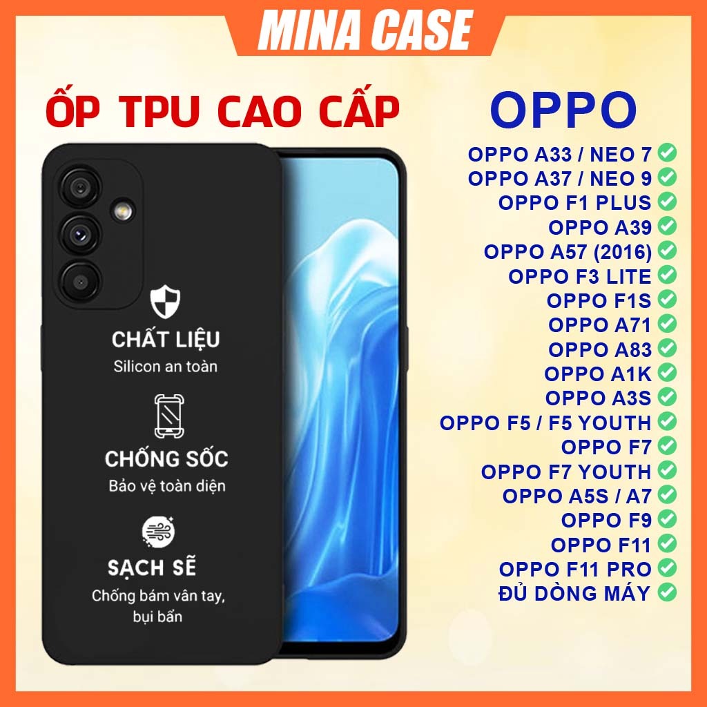 Ốp lưng TPU Oppo A5s A7 F9 F11 A71 A83 A1k A3s F3 F1s A33 A37 Youth Plus Lite