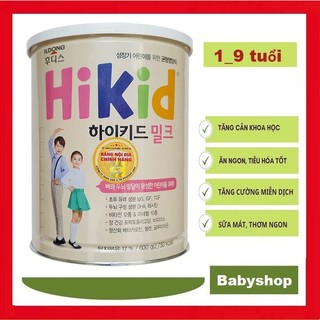 [Quét Mã Trúng Vàng] Sữa Hikid vani 600g [Date 06/2025]