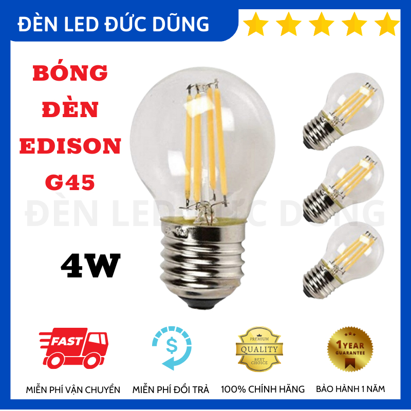 Bóng Đèn Led Trang Trí Edison G45 4W