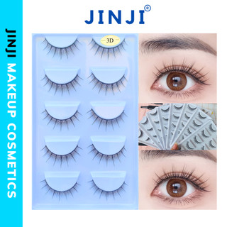 Mi giả tự nhiên 3D 5 cặp gồm 10 mẫu chuyên dùng cho makeup cô dâu JINJI