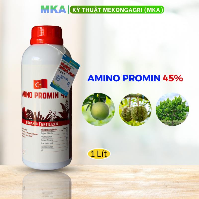 Amino Promin 45 thành phần amino acid 45% làm nền phối trộn tăng hiệu quả hoạt chất khác (hữu cơ)