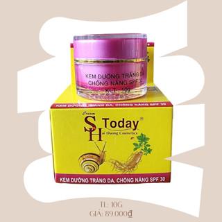 KEM DƯỠNG TRẮNG DA CHỐNG NẮNG SPF 30 SH TODAY 10G
