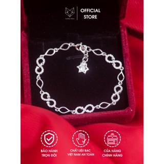 Lắc tay nữ Bạc Ta Cáo Bạc Jewellery bạc VIệt Nam vô cực quà tặng bạn gái dễ thương, đáng yêu