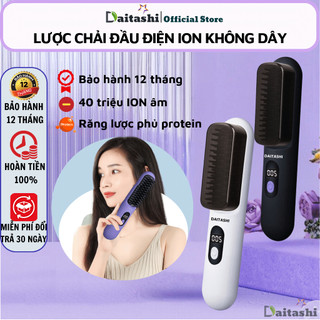  Lược điện chải tóc không dây ion âm DAITASHI DTS2 làm mượt tóc tạo kiểu nhanh chóng 