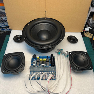 Combo tự ráp loa 2.1 mạch Gemaudio + sub J.B Au500 + mid boombox 3 + treble lụa