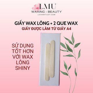 Giấy wax lông đi kèm que(Dùng cho wax lạnh mật ong)