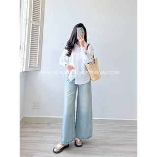 Quần Jeans Ống Suông Basic Đi Làm Đi Học Mụp Store