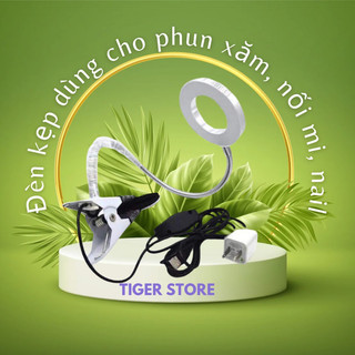Đèn Led Kẹp Bàn nối mi (24 Bóng) 2 chế độ sáng, đèn nối mi,đèn selfie_đèn phun xăm,đèn đọc sách_dụng cụ nối mi (kèm củ s