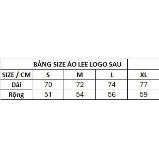 Áo phông Lee basic Hàn Quốc ( Chính Hãng )