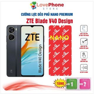 Cường lực ZTE Blade V40 Design dẻo phủ Nano Premium chống xước bảo vệ màn hình - Love Phone