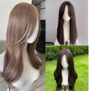 Tóc giả nữ nguyên đầu mái bay dáng xoăn lơi, thẳng. tóc giả cả đầu mái dài