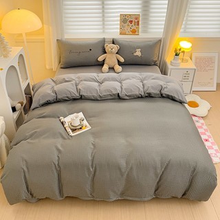 Drap trải giường cotton (hình thật) chần bông gấu Teddy bear đủ màu cực cute đầy đủ size