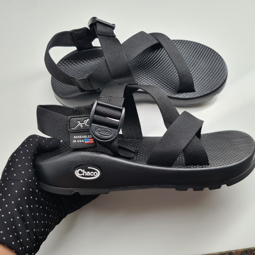 Dép sandal Chaco Nam Nữ Xuất Xịn Mã Đen Tuyền TG01