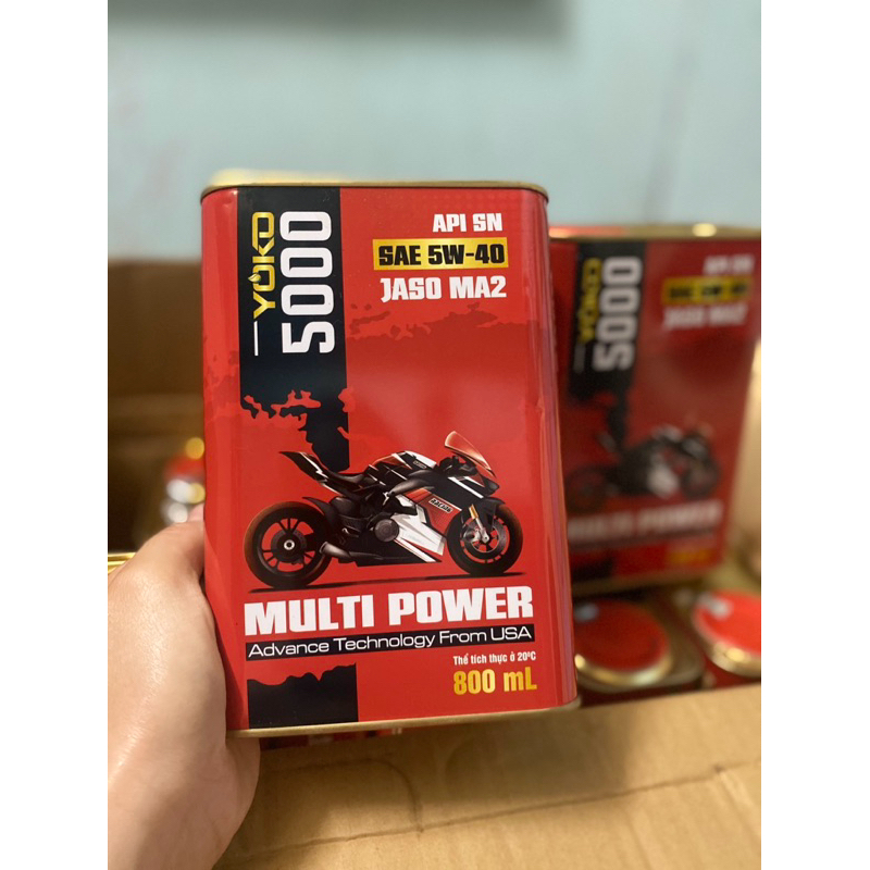 (0.8L)Dầu nhớt xe máy cao cấp YOKO 5000